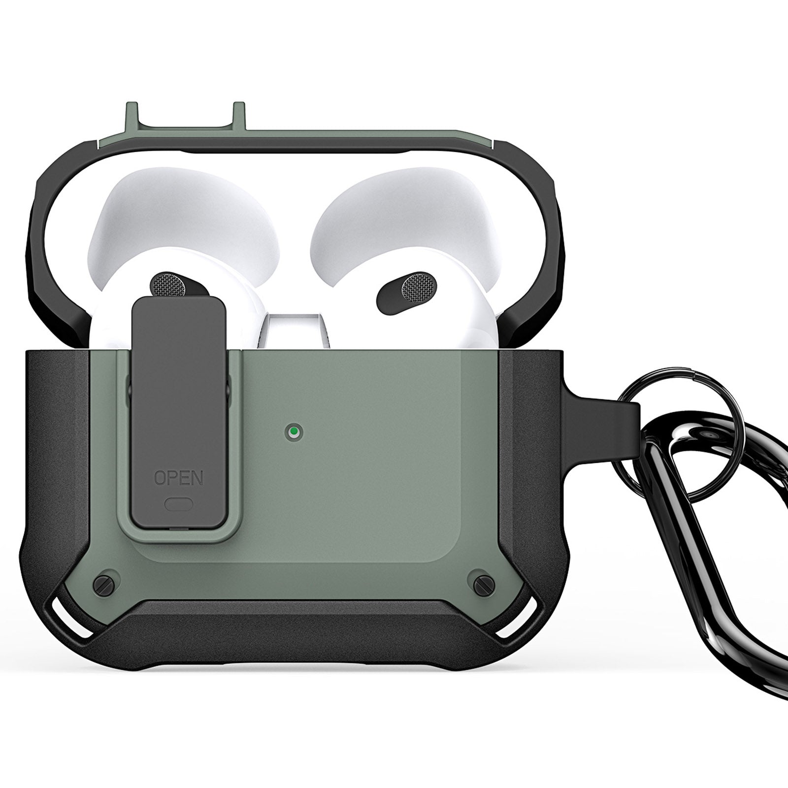 DUX DUCIS PECO Series for Apple AirPods 3 Earbuds Case Full Drop Protection Cover with Keychain DUX DUCIS PECO Series for Apple AirPods 3 Earbuds Case Full Drop Protection Cover with Keychain